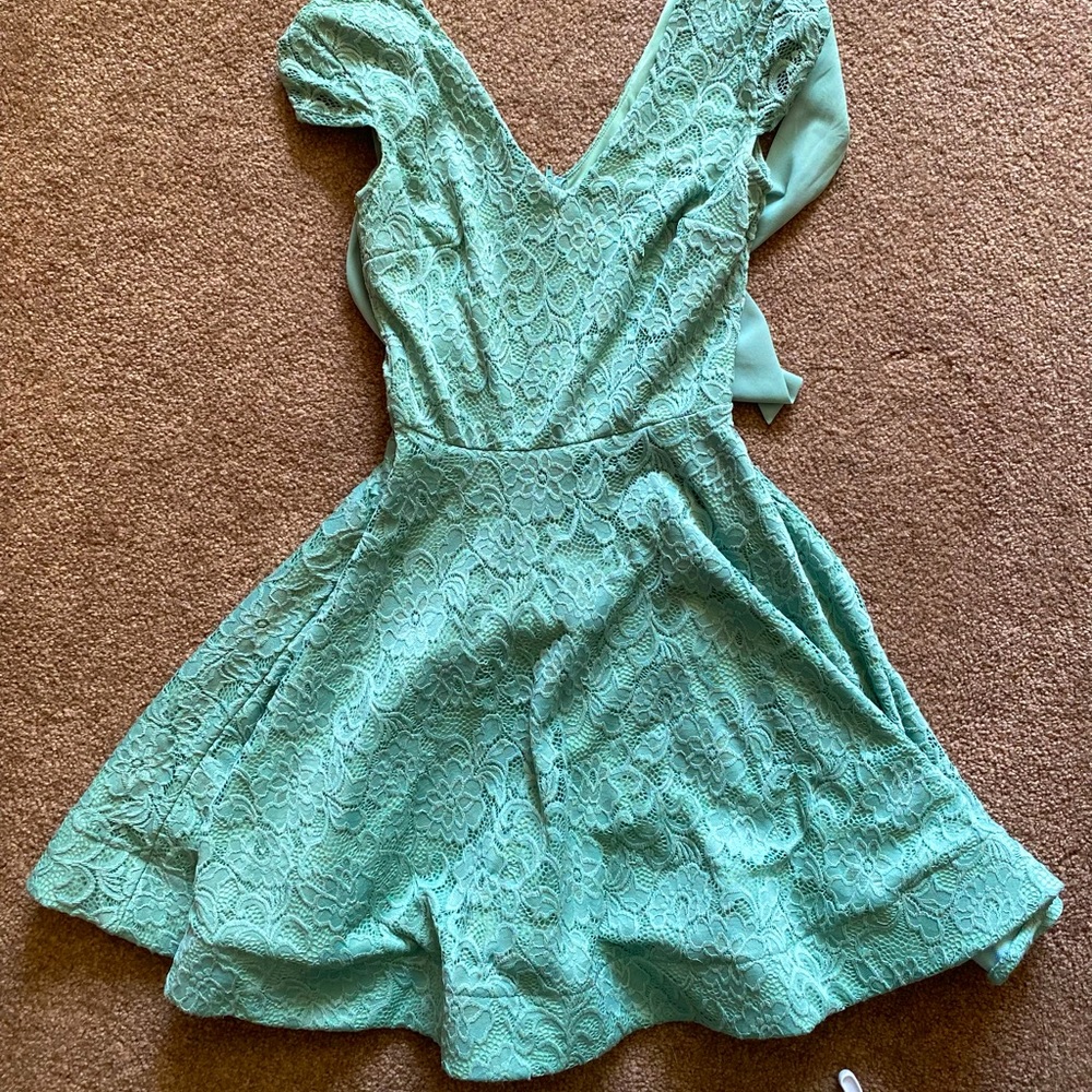 Mint Green Lacey Dress